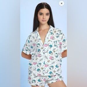 Forever 21 Hello Kitty Cartoon Print Shirt